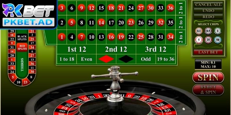 Công bố kết quả và trả thưởng Roulette Pkbet
